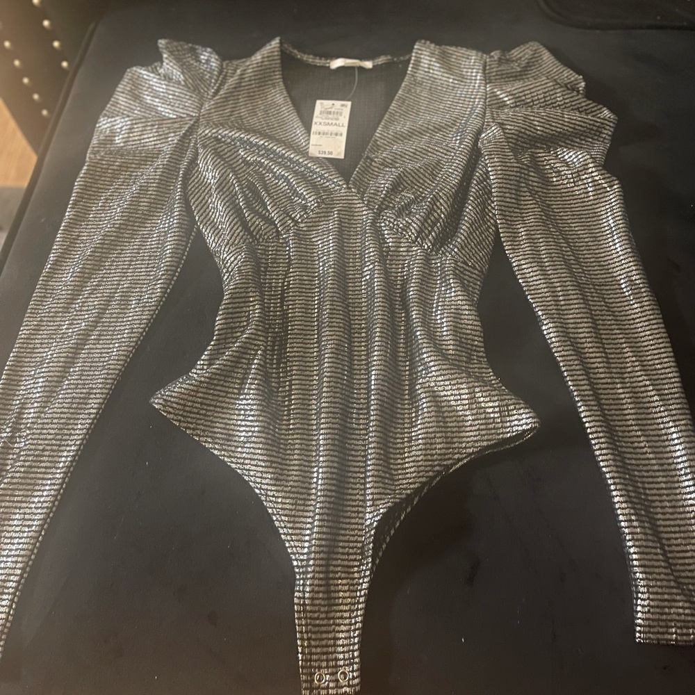 BAR lll Silver & Black bodysuit purchased from Macy’s.